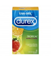 Durex Tropical Lubricated Latex Condoms